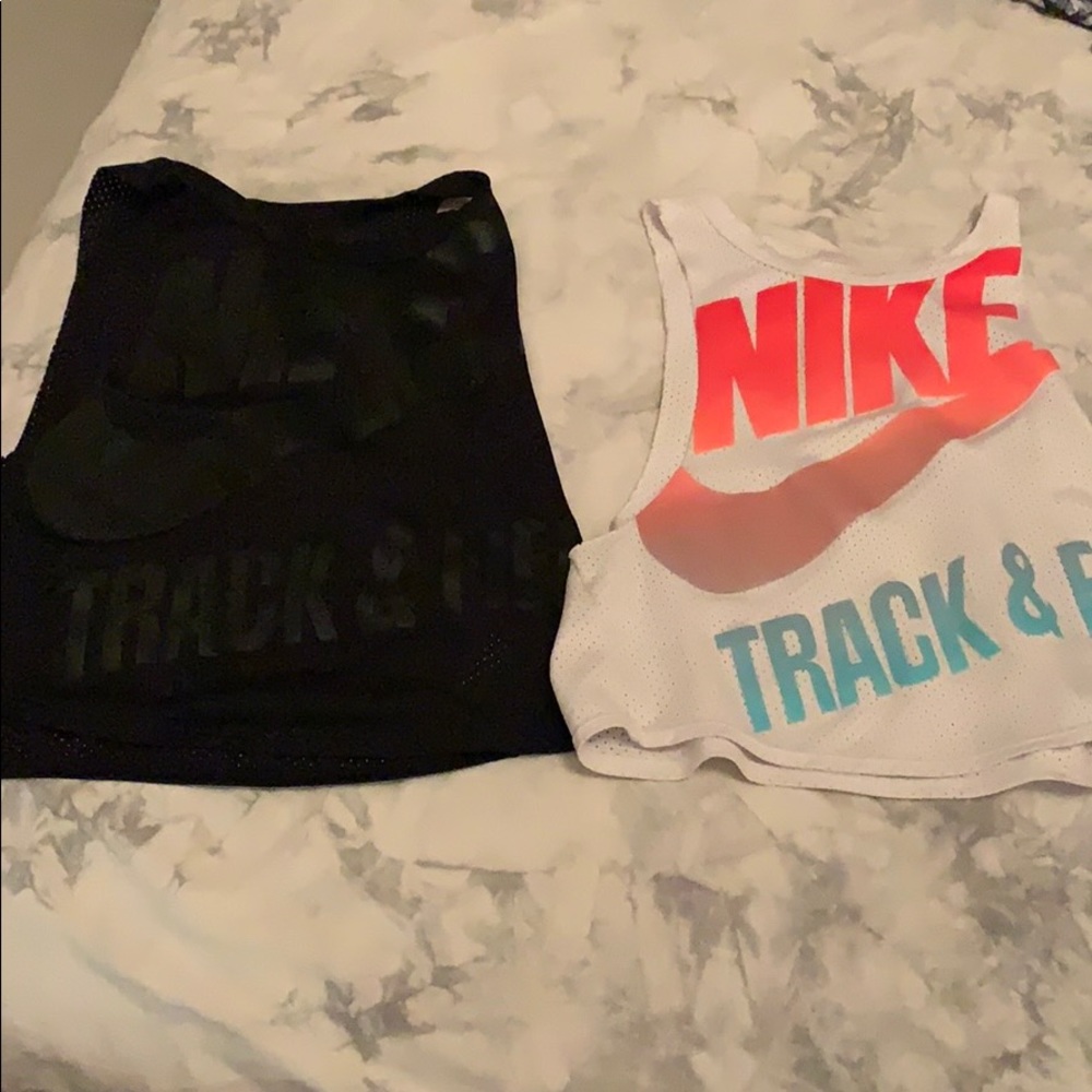 Nike mesh crop tank top